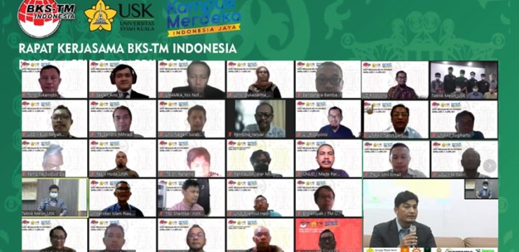 Badan Kerja Sama Teknik Mesin (BKS-TM) Indonesia Menggelar Rapat Kerja Tahun 2021
