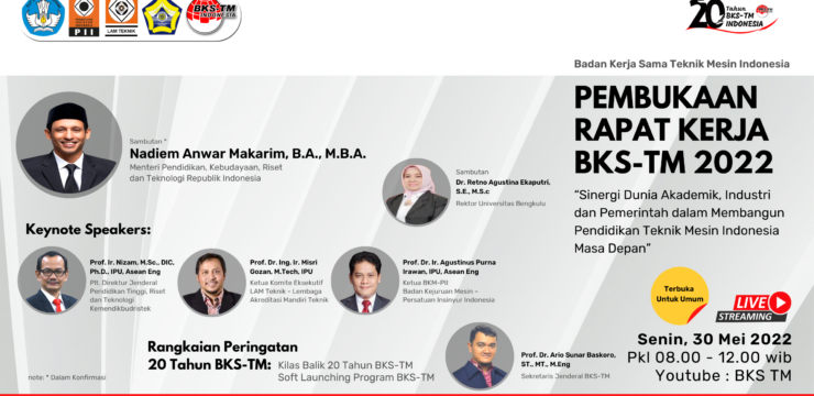 Pembukaan Raker BKS-TM 2022 Akan Disiarkan Secara Live