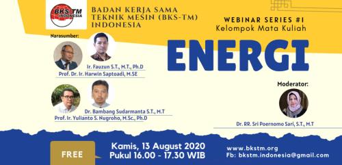 Webinar Series #1 Energi (Sosialisasi Draft Kurikulum Inti & Bahan Ajar BKS-TM)