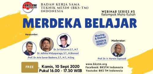 Webinar Series #5 Merdeka Belajar (Sosialisasi Draft Kurikulum Inti & Bahan Ajar BKS-TM)